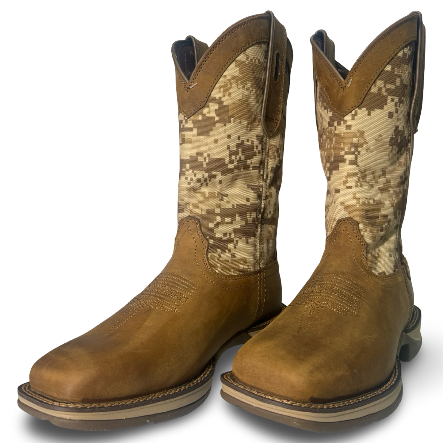 Durango Men's Rebel Desert Camo Dusty Brown Square Toe Boots DDB0166