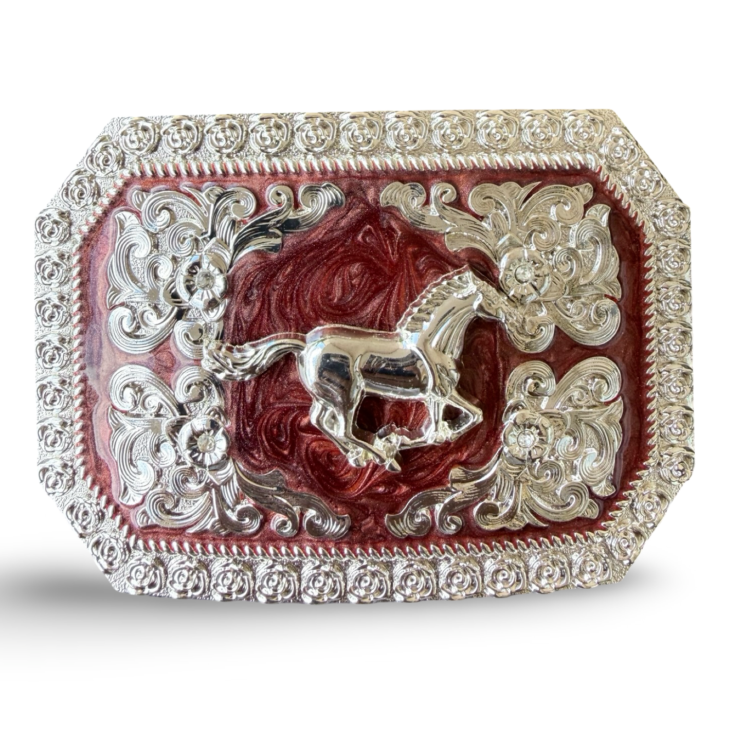 Western Horse Belt Buckle