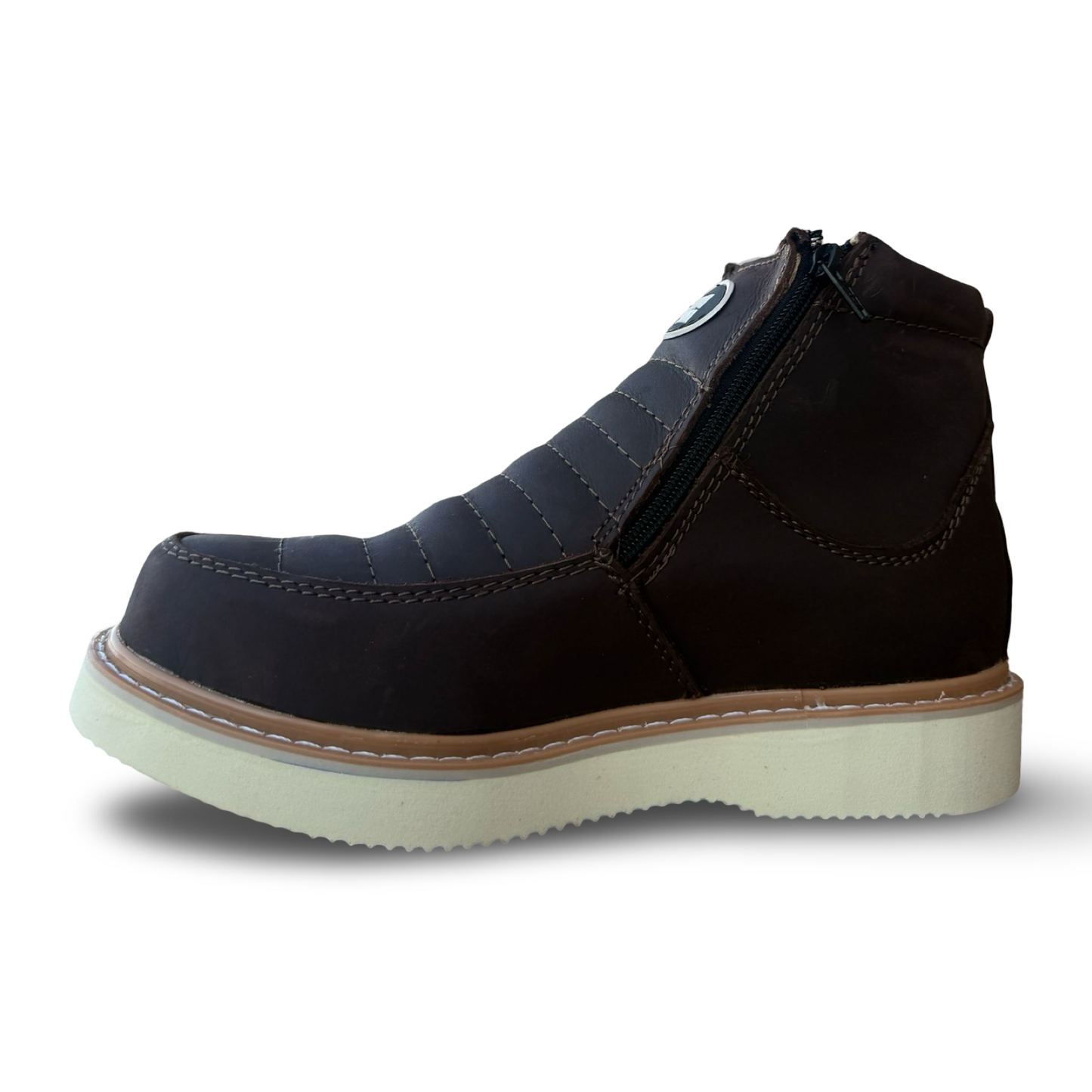 Zapatos de trabajo antideslizantes Master Rider con doble cremallera – Con puntera de acero