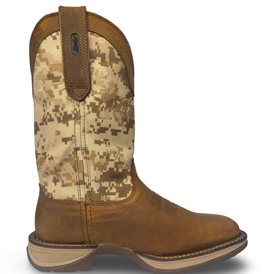 Durango Men's Rebel Desert Camo Dusty Brown Square Toe Boots DDB0166