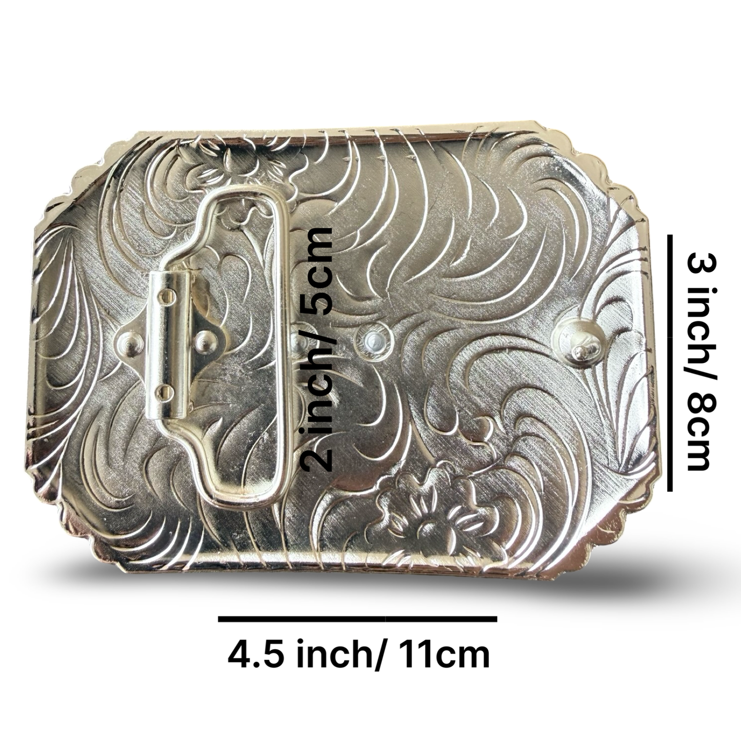 Mexican Flag Western Belt Buckle