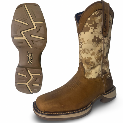 Durango Men's Rebel Desert Camo Dusty Brown Square Toe Boots DDB0166