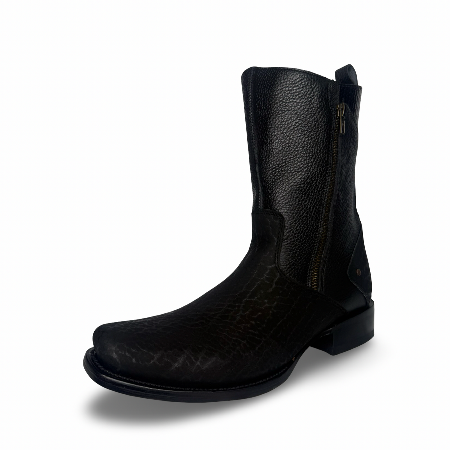 Elegant Genuine Leather Ankle Boots – Side Zip Style