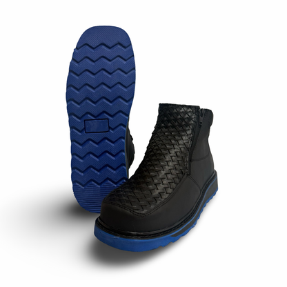 Blue Sole Dual-Zip Knit Walkers