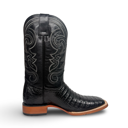 Arango – Exotics Black Croc Belly Luxury Boots