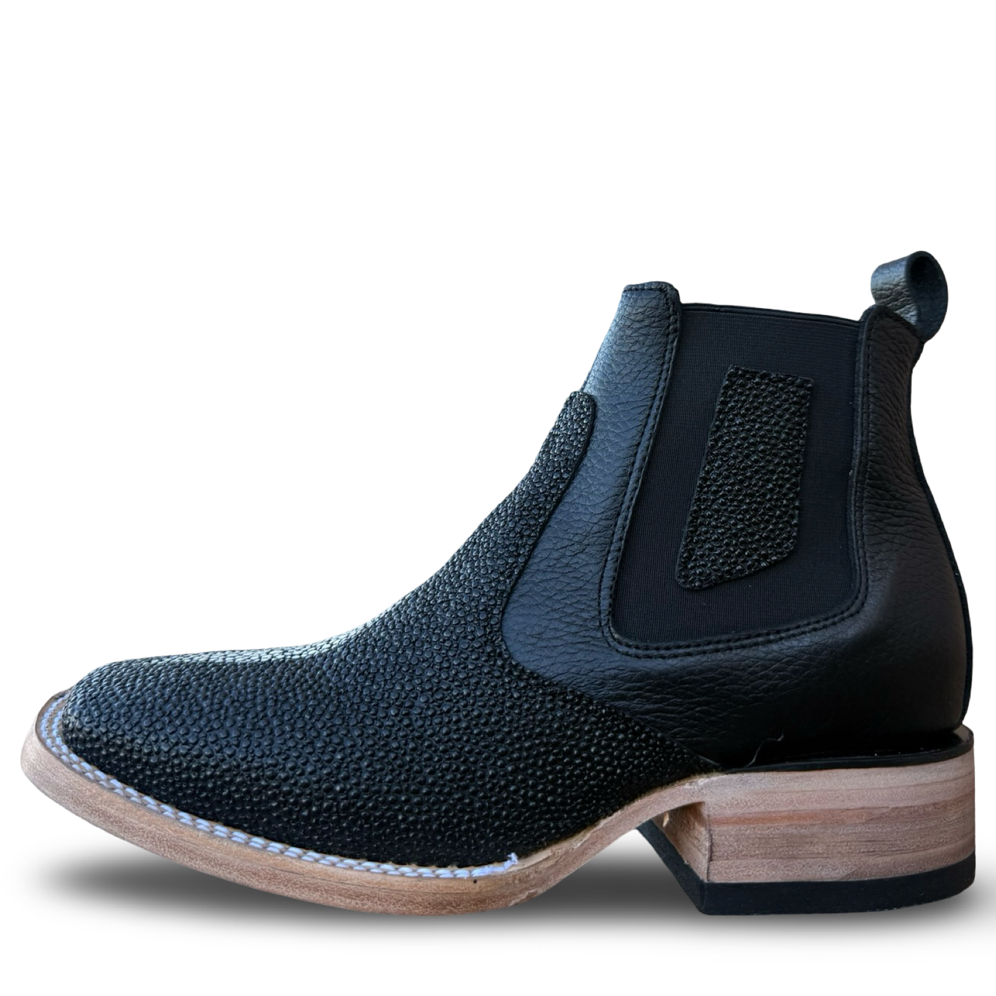 Men’s Western Chelsea Boot with Manta-Style Finish