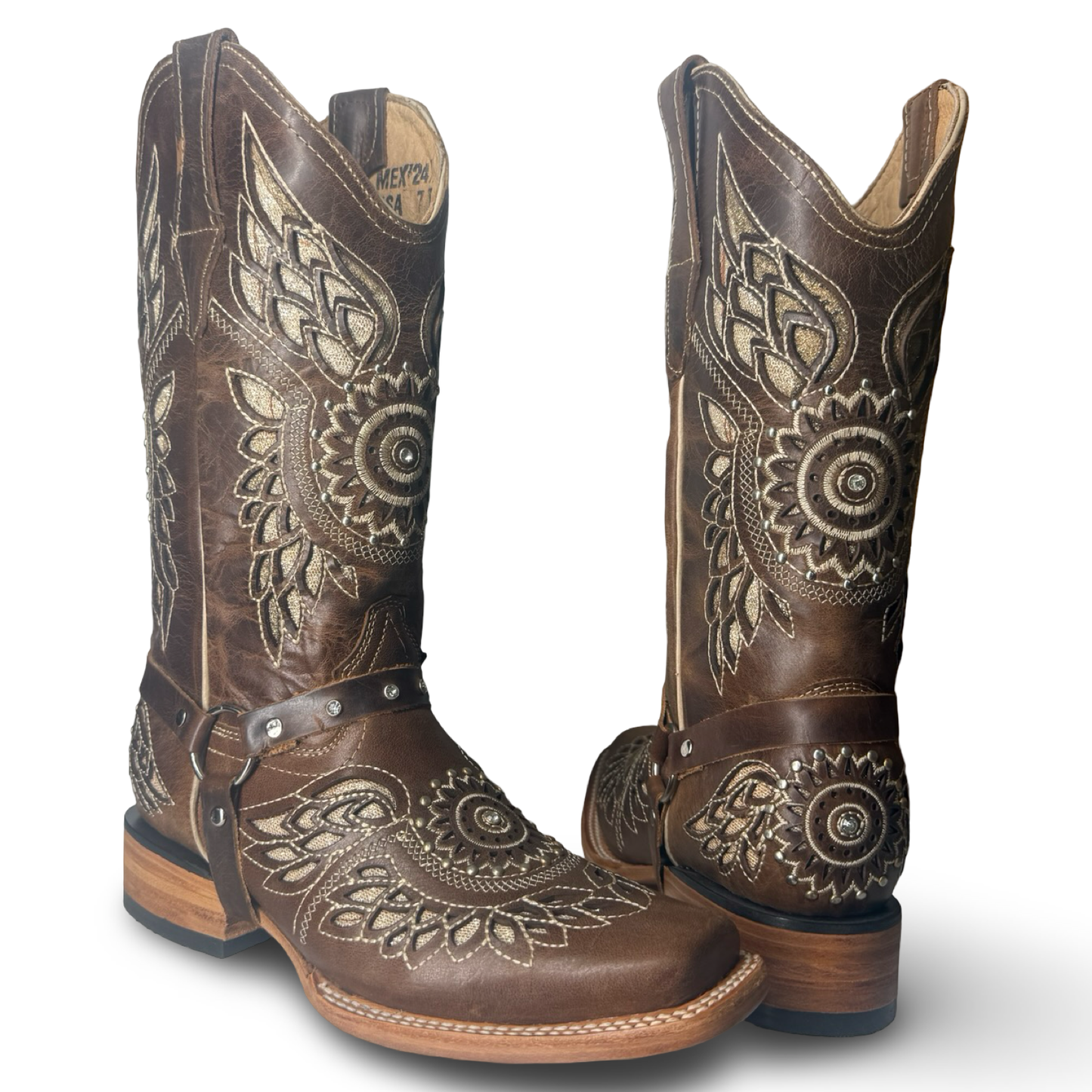 Cowgirl Boots – Elegant Laser Engraved Wings
