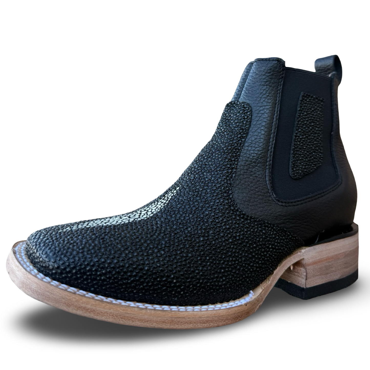 Men’s Western Chelsea Boot with Manta-Style Finish