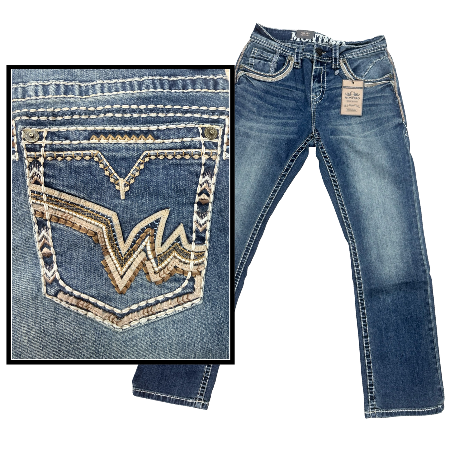 Jeans Modern Boot Cut Strech Dark Blue