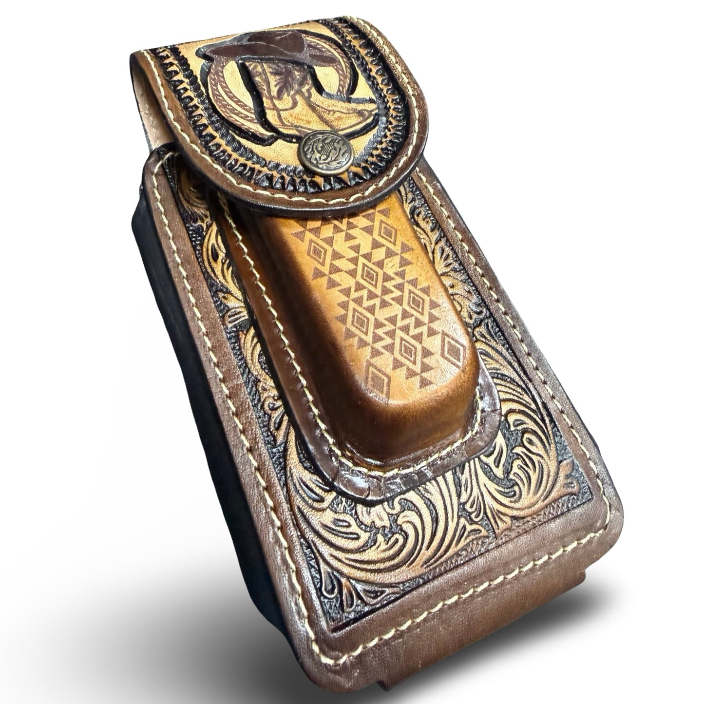 Western Leather Phone Case – Cowboy Style Protective Cover