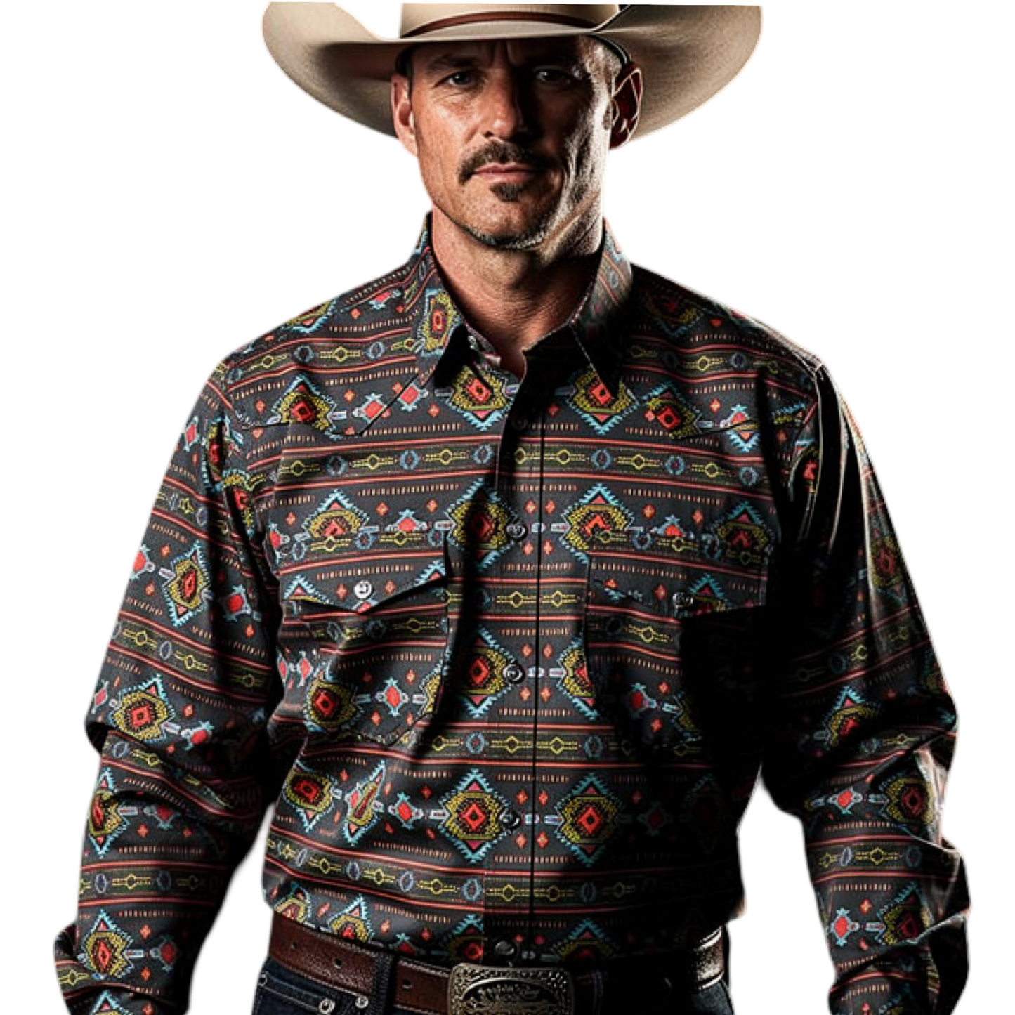 Montero Black Designer Cowboy Shirt