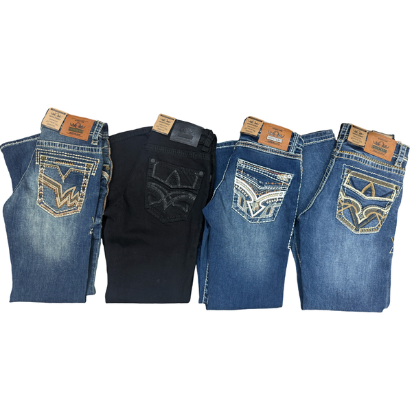Jeans Bordados Exclusivos Estilo Cowboy Moderno