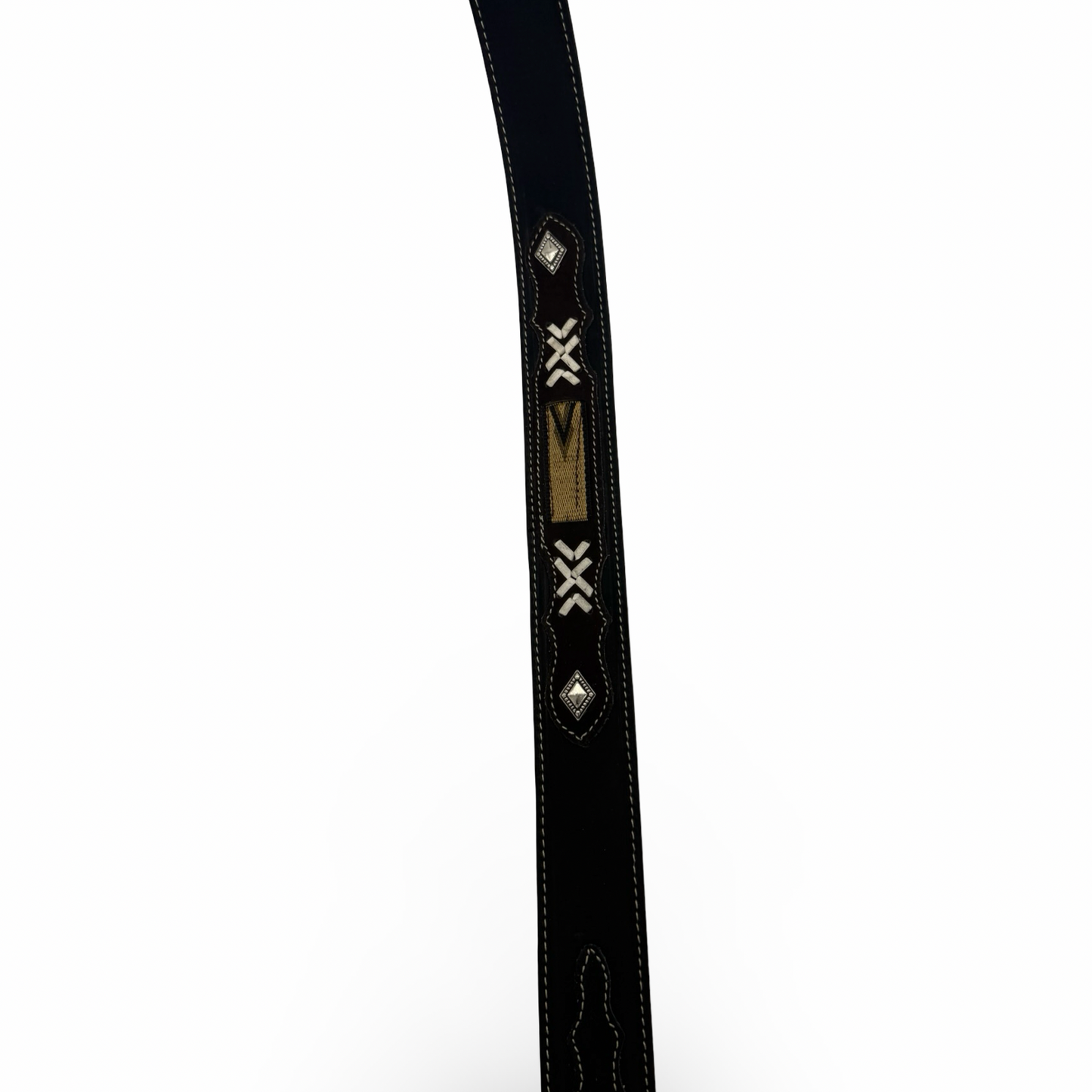 Black Suede Western Belt