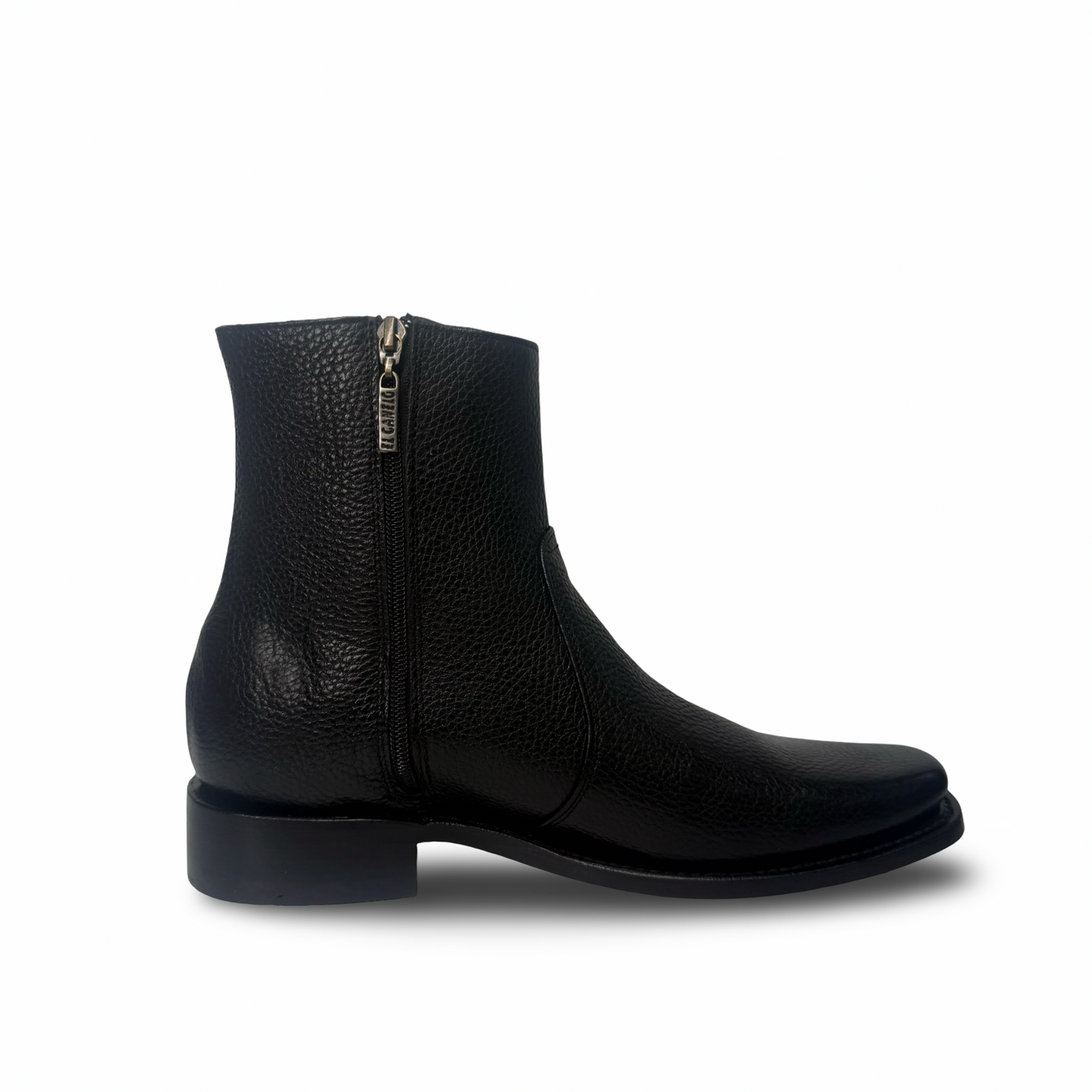 El Canelo Premium Black Double-Zip Boot