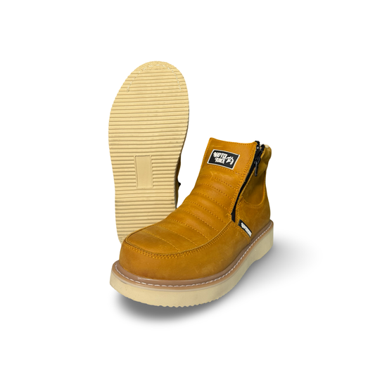 Master Rider Non-Slip Work Shoes with Double Zipper – With Steel Toe