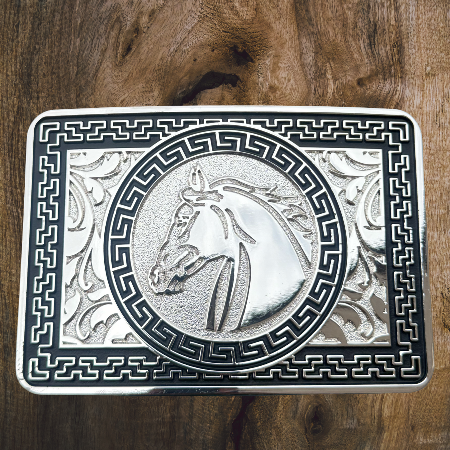 Hebilla Vaquera Silver Estilo Western