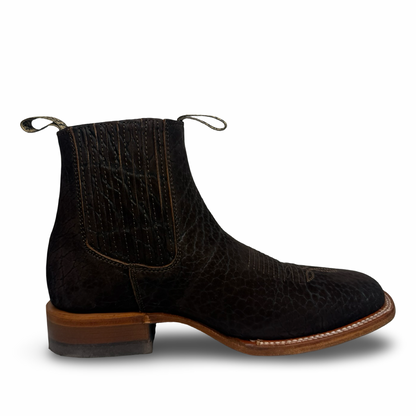 Becerro-Brown Bull Neck Style Booties