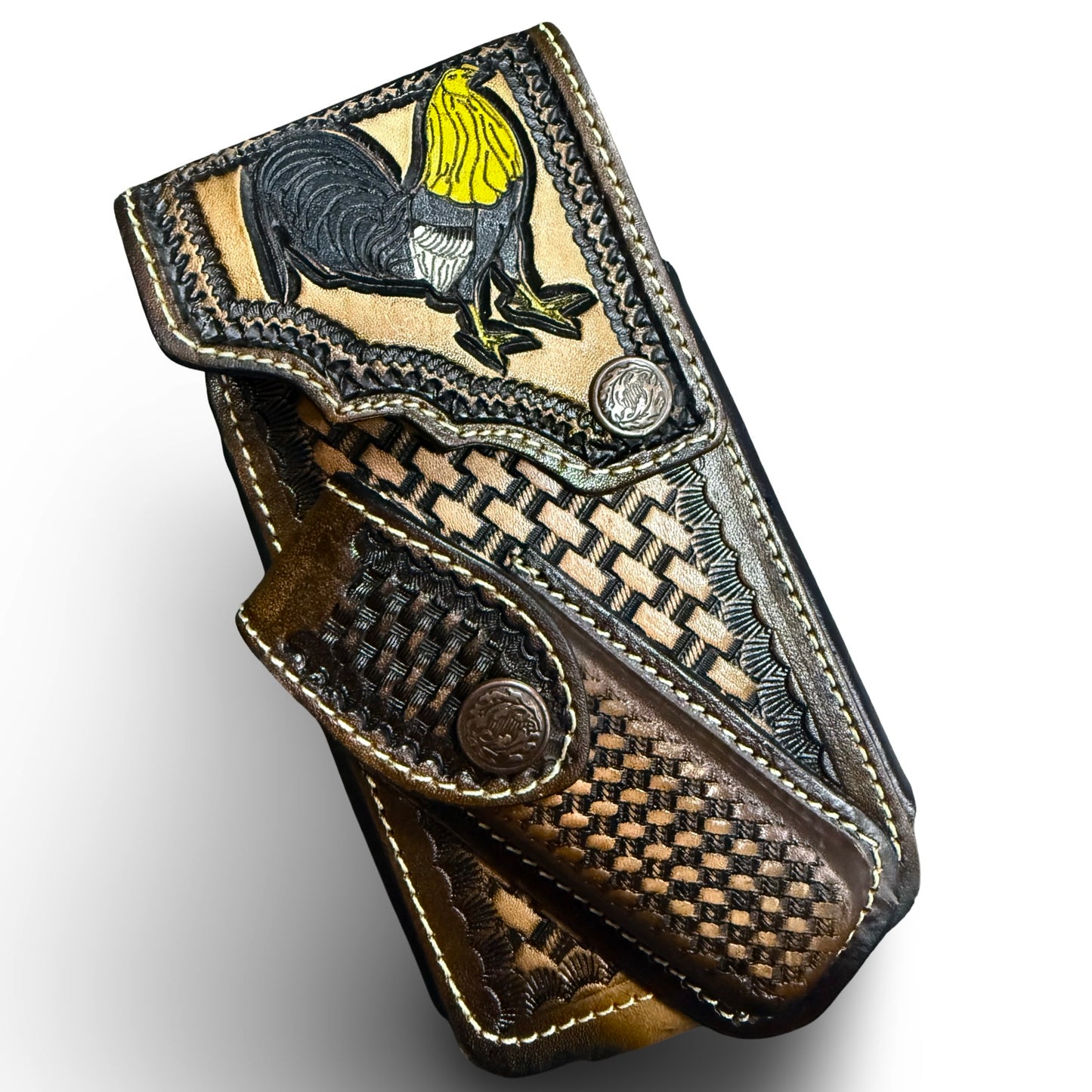 Funda de teléfono con bolsillo para cuchillo incorporado
