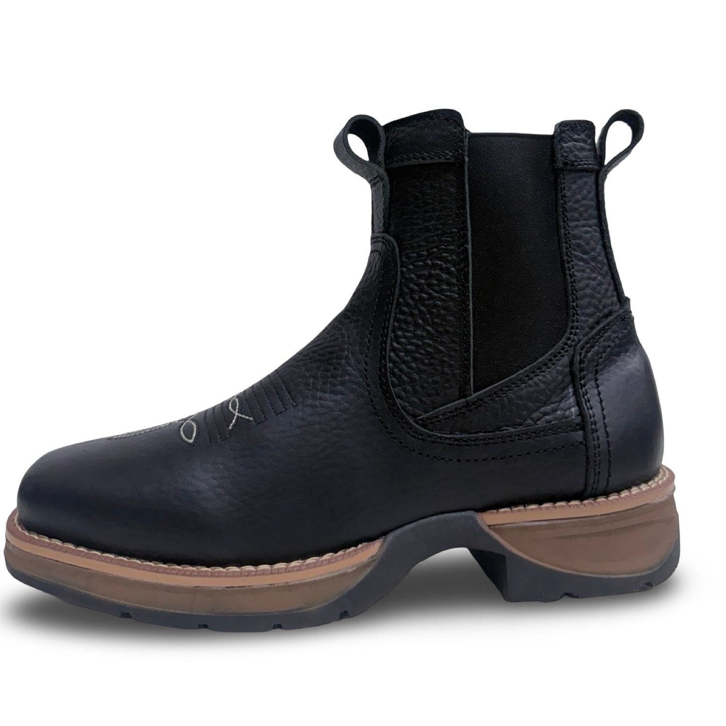 Men’s Pull-On Work Boots – Western Style & Long Lasting