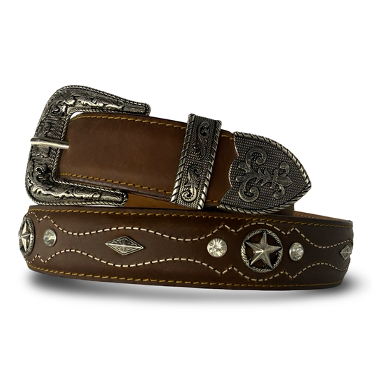 Brown Sheriff Style Belt