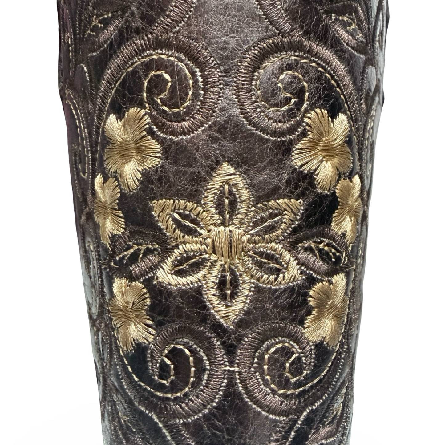 Melisa Square Toe Cincelada Western Boots