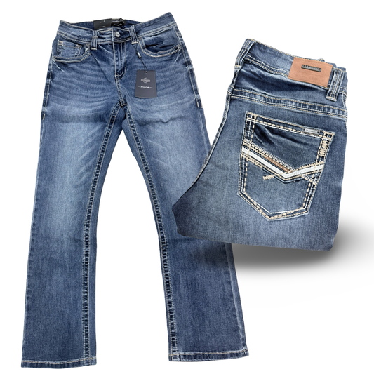 Cowboy Jeans Boot Cut Denim Blue