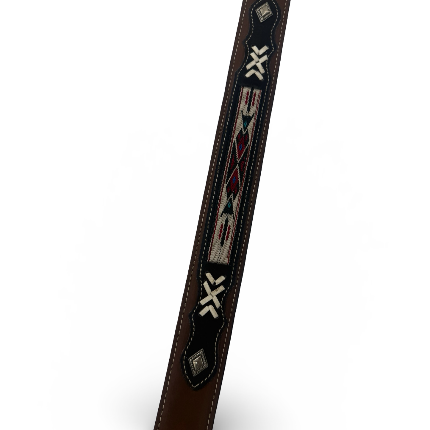 Brown Suede Finish Western Belt