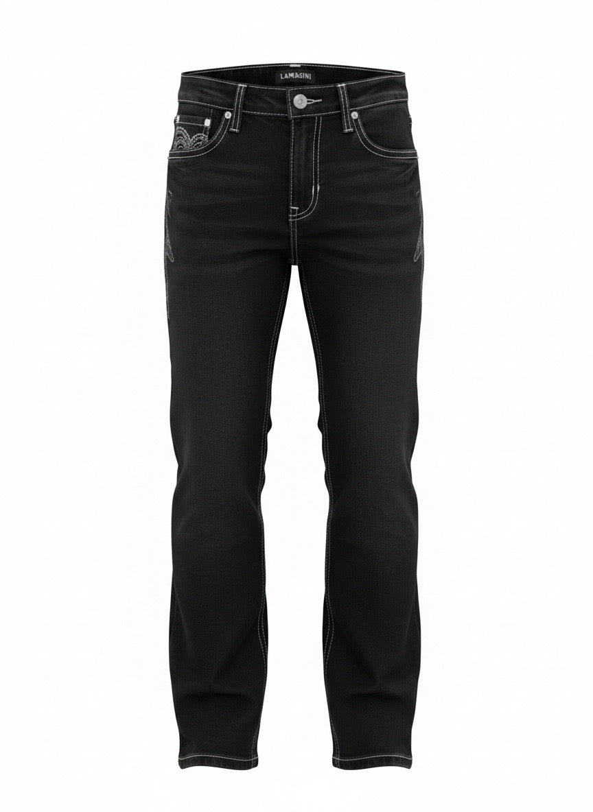 Modern Boot Cut Lam1876-BLK