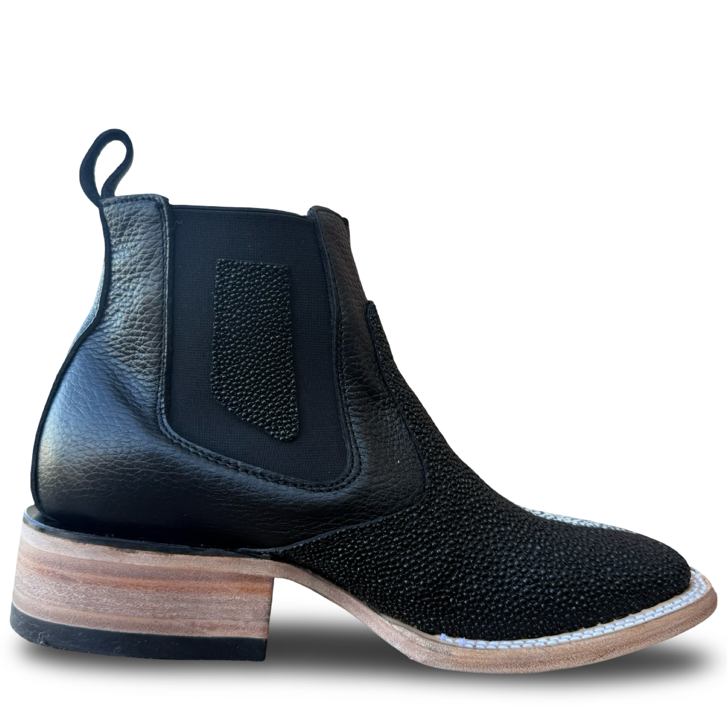 Men’s Western Chelsea Boot with Manta-Style Finish