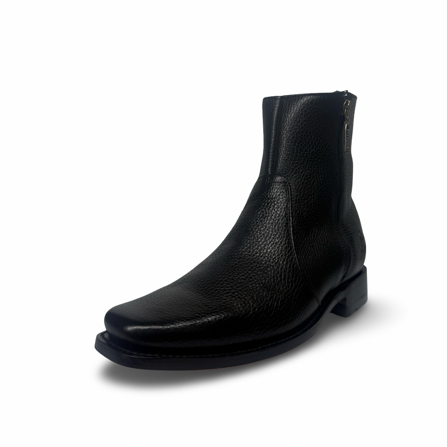 El Canelo Premium Black Double-Zip Boot