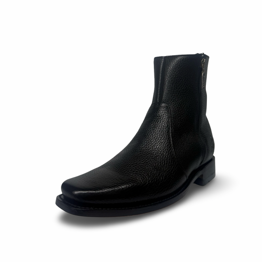 El Canelo Premium Black Double-Zip Boot