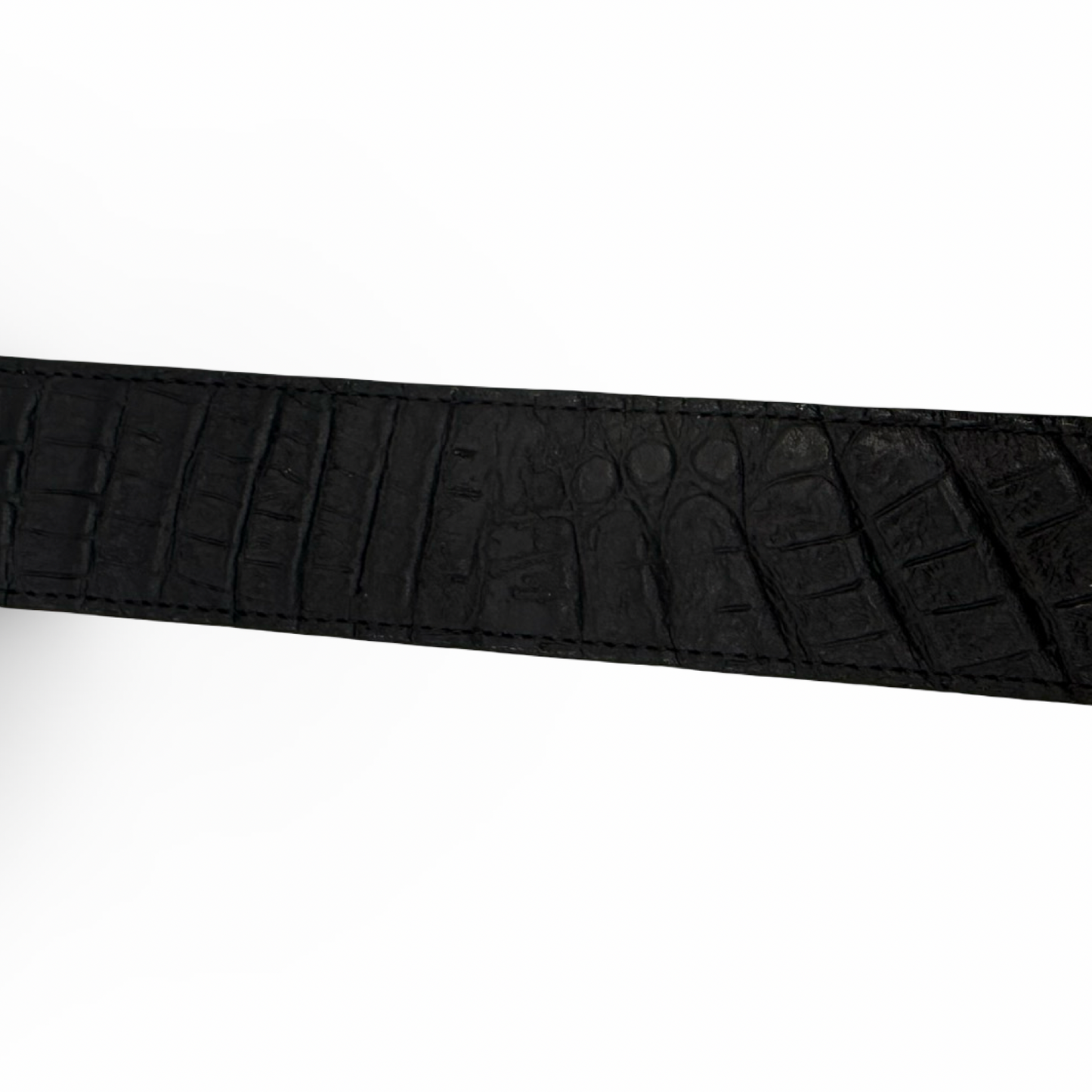 Ranch Style Black Croc Belt