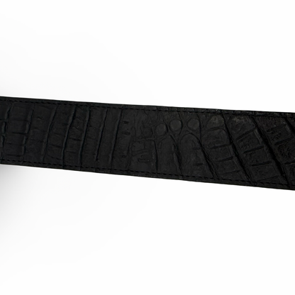 Ranch Style Black Croc Belt