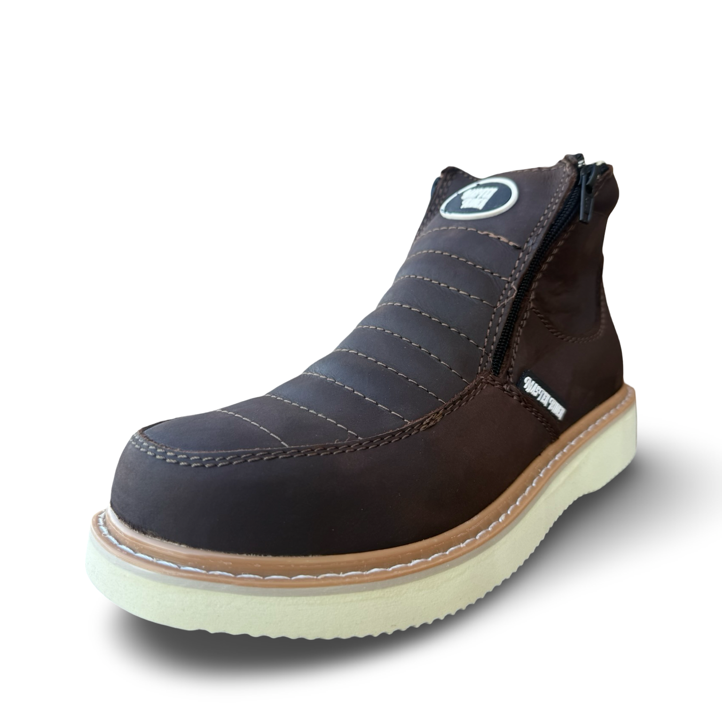 Zapatos de trabajo antideslizantes Master Rider con doble cremallera – Con puntera de acero