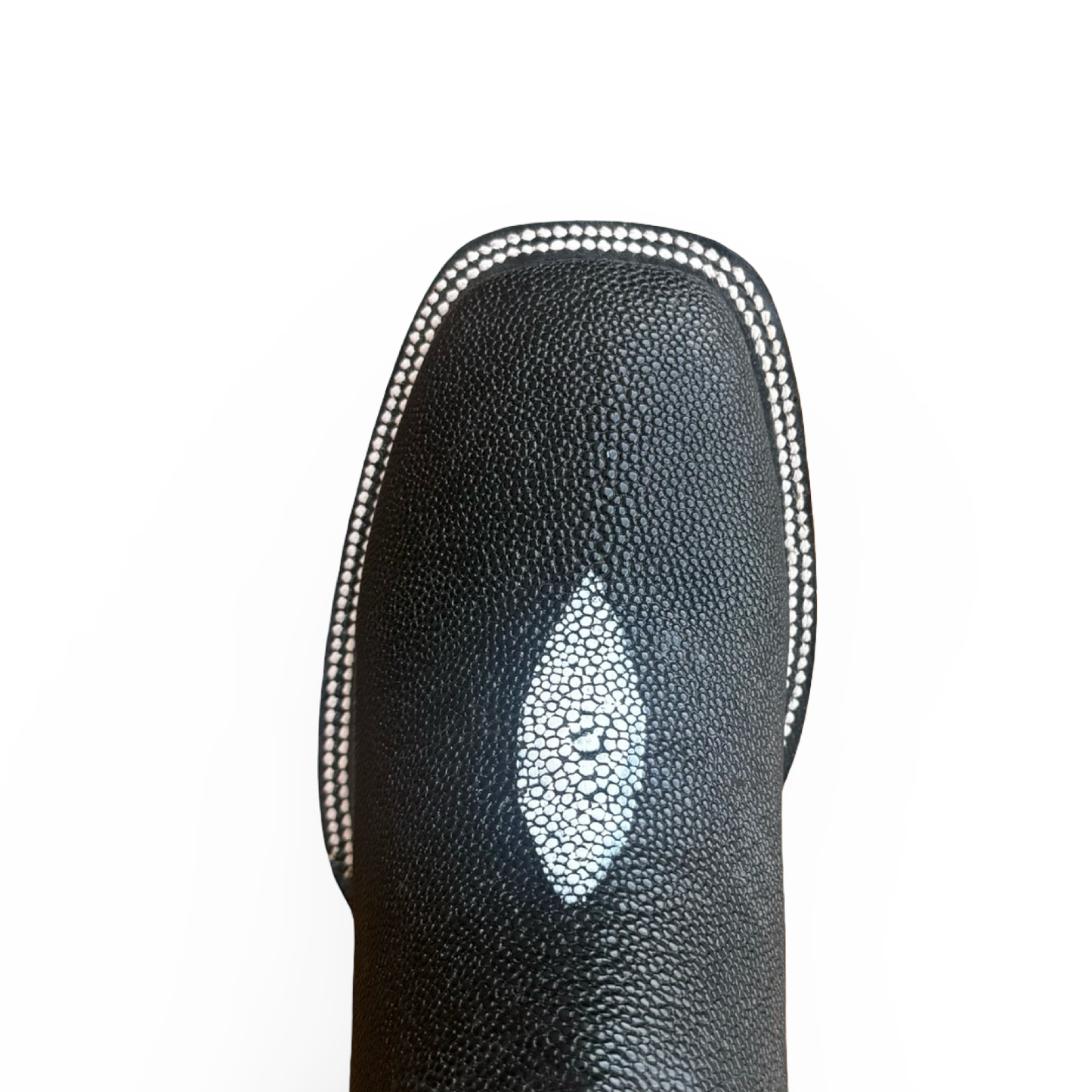Botas vaqueras de hombre con acabado Manta y puntera cuadrada