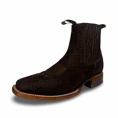 Becerro-Brown Bull Neck Style Booties
