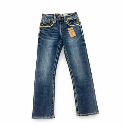 Cowboy Denim Jeans – Blue with Elegant Embroidery