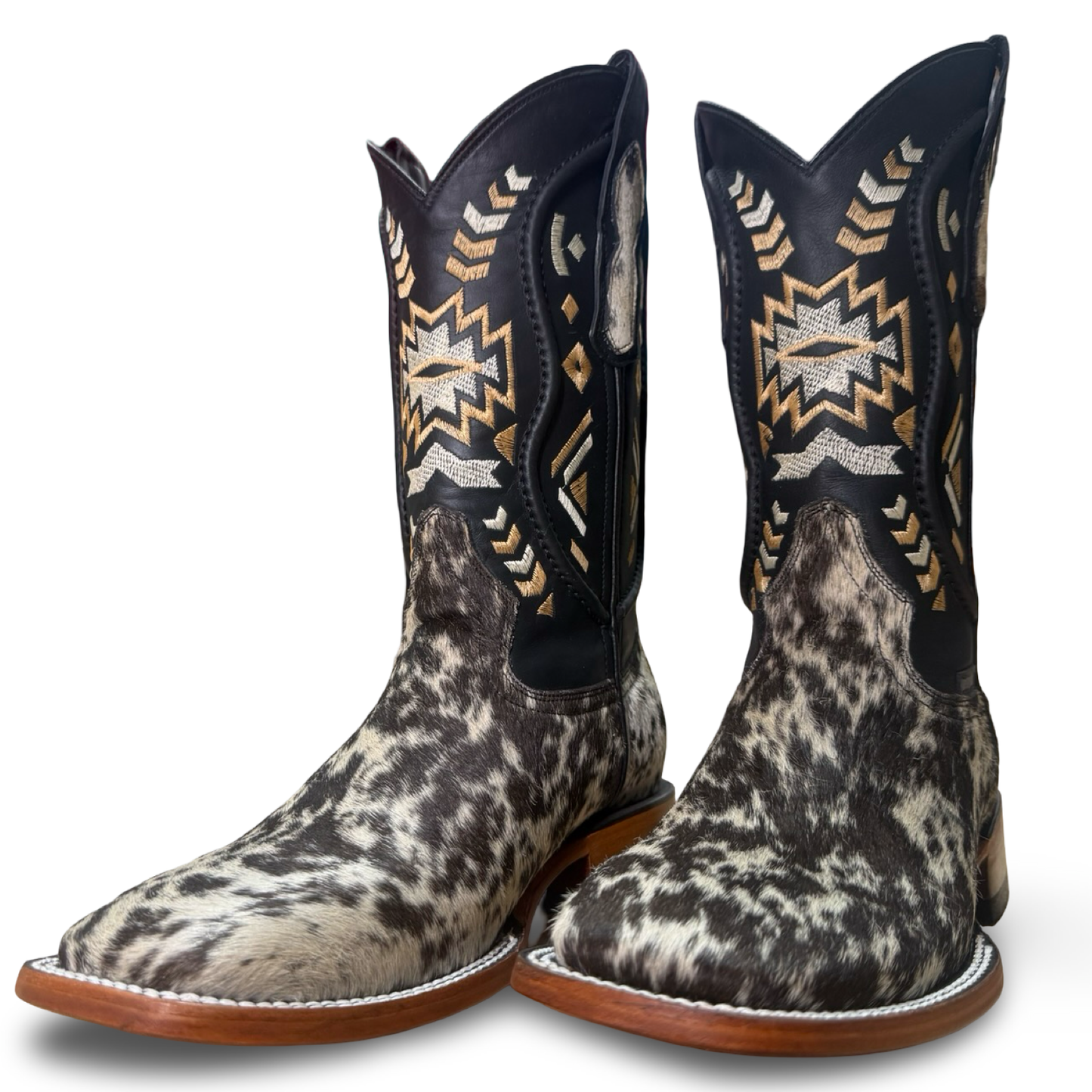 Cowhide Hair-On Boots – Each Pair Is Unique