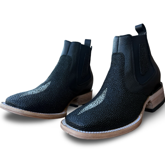 Men’s Western Chelsea Boot with Manta-Style Finish
