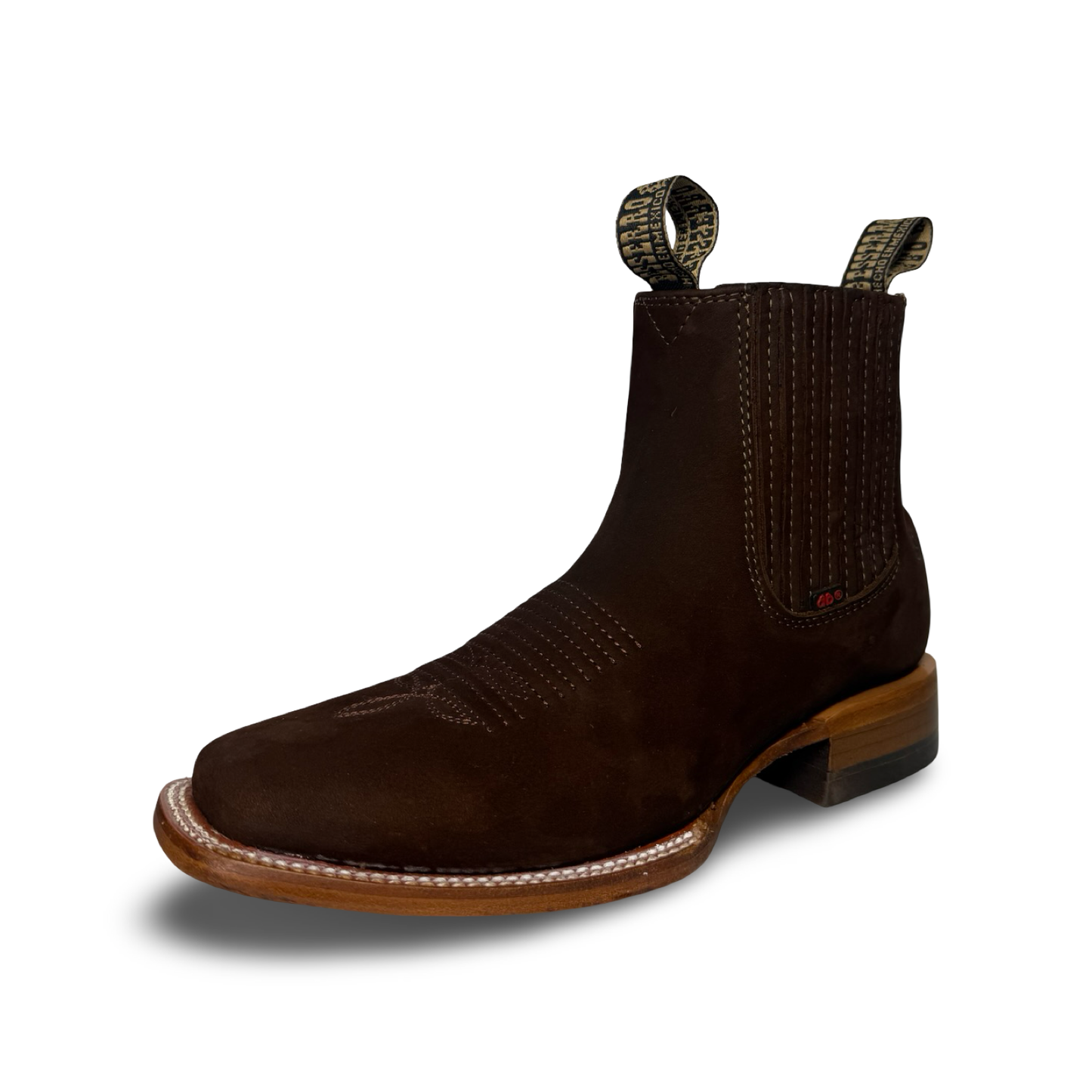 Becerro-Choco Nubuck Suede Ankle Boots – Smooth Western Style