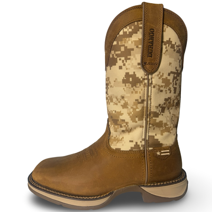 Durango Men's Rebel Desert Camo Dusty Brown Square Toe Boots DDB0166