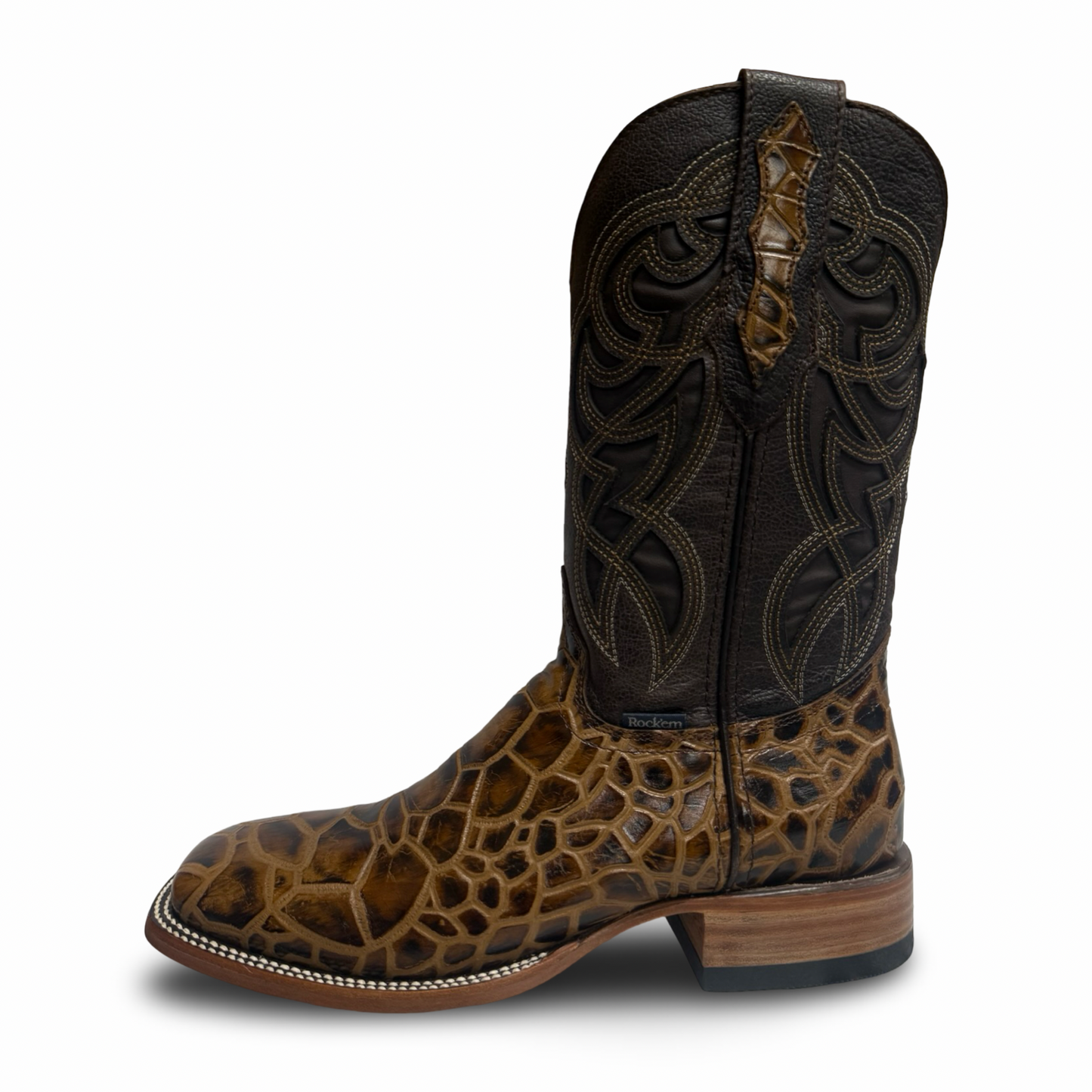 Rockem Honey Exotic Turtle-Print Cowboy Boots