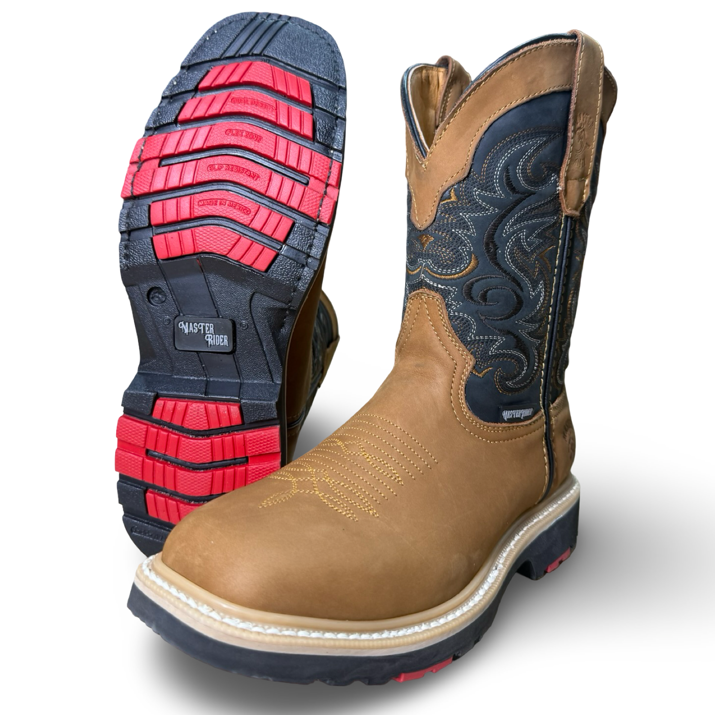 Men’s Crazy Camel Work Boots – Soft Leather, No Safety Toe