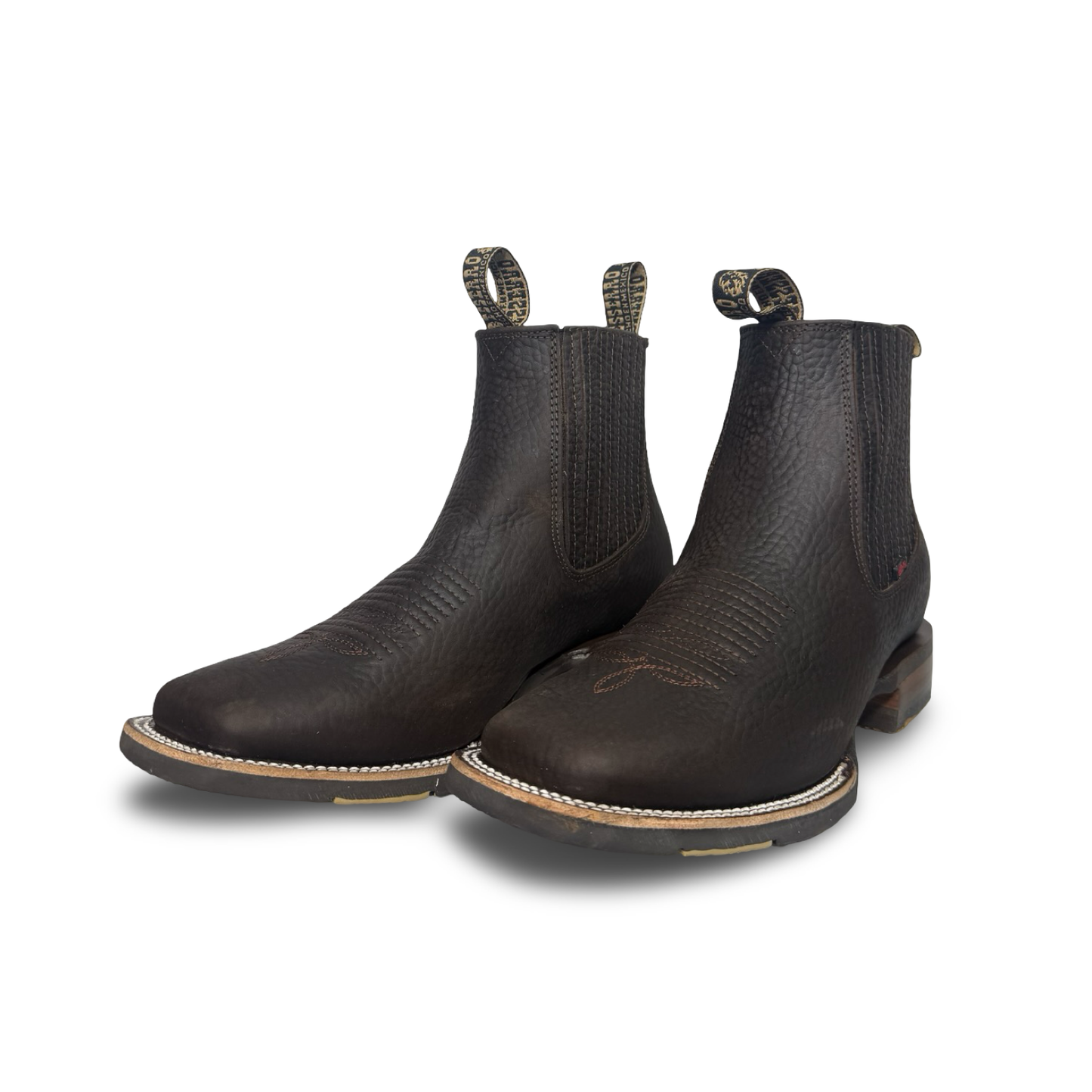 Becerro-Rhino Choco Rodeo Boots – Premium Calfskin Style