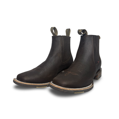 Becerro-Rhino Choco Rodeo Boots – Premium Calfskin Style