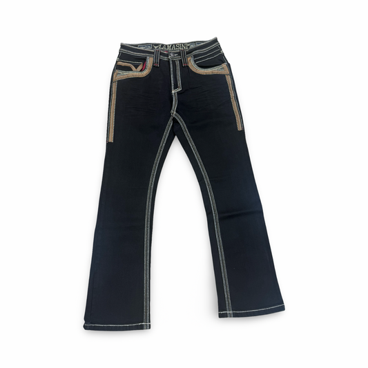 Lamasini Premium Black Stretch Bootcut Denim