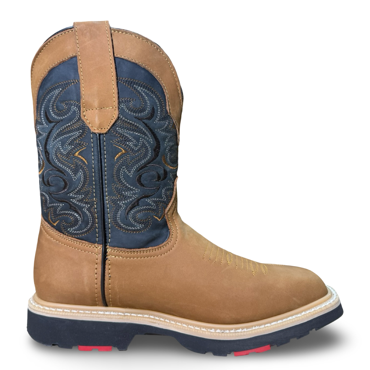 Men’s Crazy Camel Work Boots – Soft Leather, No Safety Toe