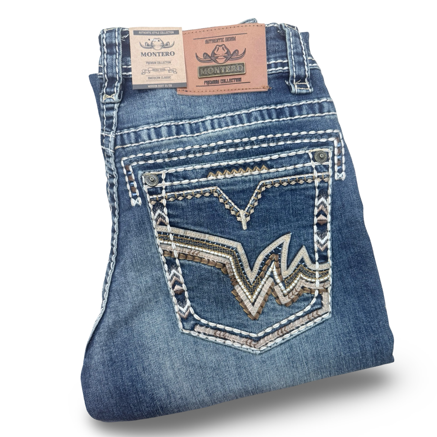 Jeans Modern Boot Cut Strech Dark Blue