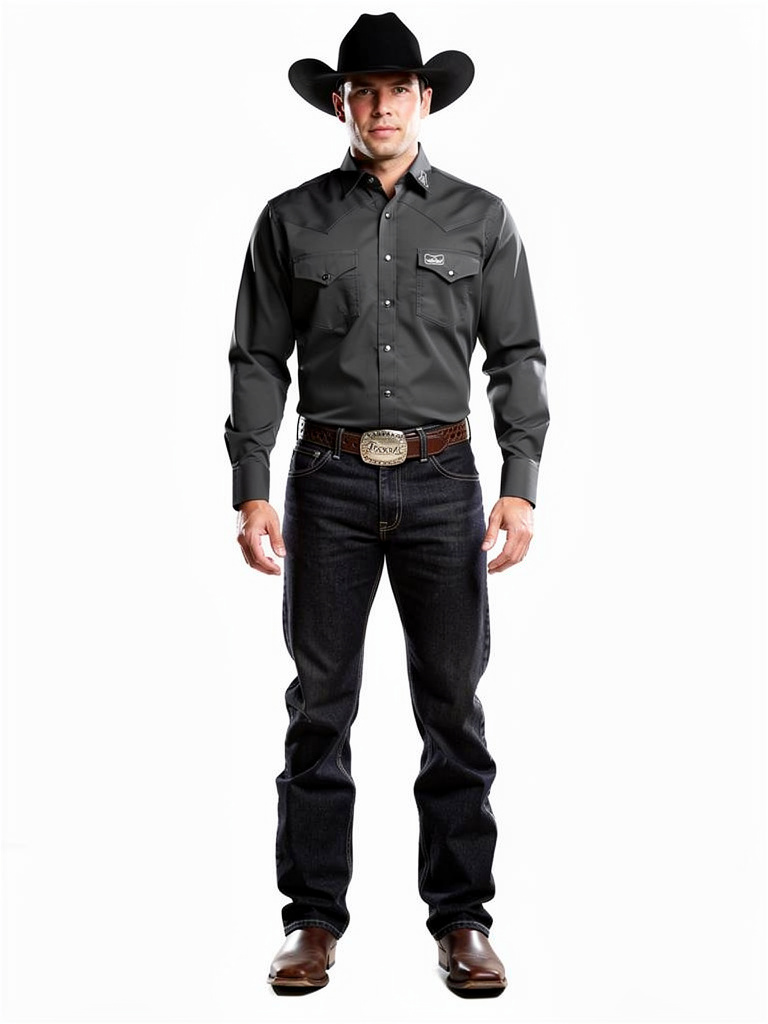 Montero Black Cowboy Style Shirt