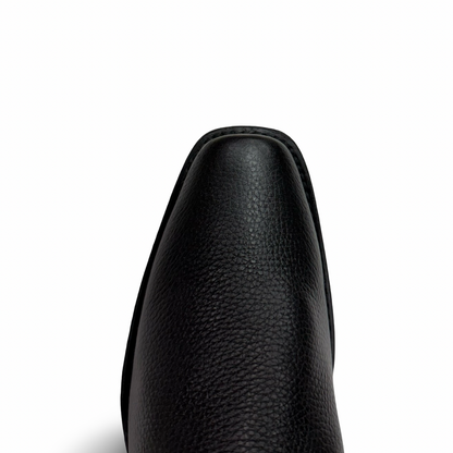 Black Dubai Style Western Boots with Zipper